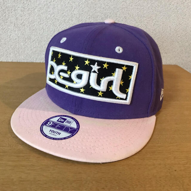 X-girl(エックスガール)のx-girl  kids NEWERA キャップ キッズ/ベビー/マタニティのこども用ファッション小物(帽子)の商品写真