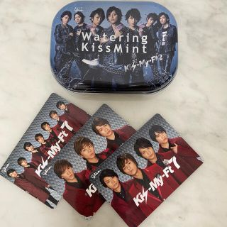 キスマイフットツー(Kis-My-Ft2)のキスミント　缶　カード(アイドルグッズ)