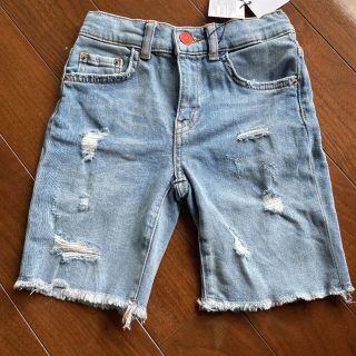 ザラキッズ(ZARA KIDS)の半額以下‼︎新品タグ付　ZARA デニムハーフパンツ(パンツ/スパッツ)