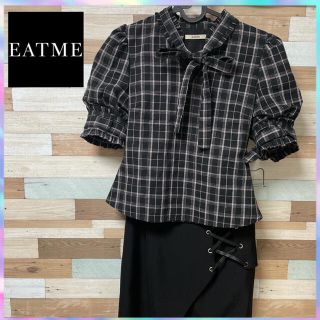 イートミー(EATME)の【EAT ME】イートミー　チェック柄トップス♡単品(カットソー(半袖/袖なし))