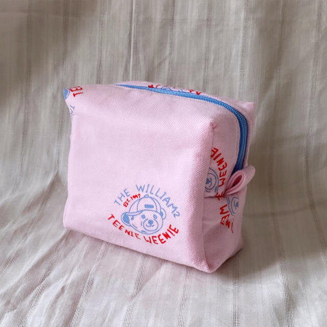 Candy Stripper(キャンディーストリッパー)のPink KUMA box pouch ♡ ポーチ ころんとしたボックスポーチ ハンドメイドのファッション小物(ポーチ)の商品写真