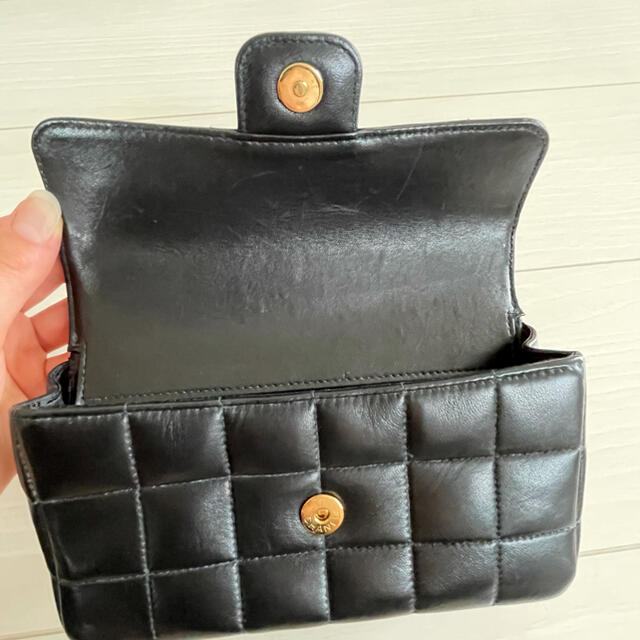 CHANEL シャネル チョコバー チェーンショルダー ミニバッグ カメリア