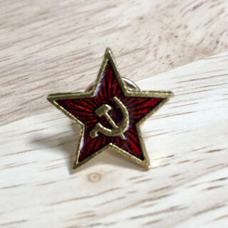 ソ連 ソビエト ピンバッジ レッドスター 赤軍 ロシア pins(その他)
