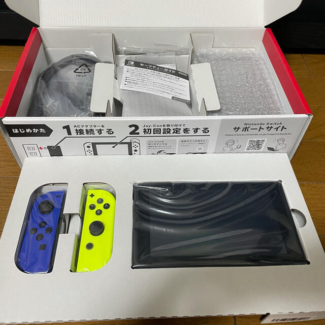 2024春夏新作】 Nintendo Switch本体（ブルー・ネオンイエロー