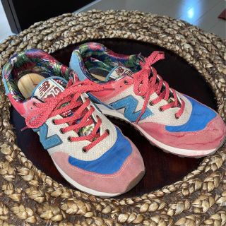 ニューバランス(New Balance)の廃盤 ニューバランス new balance 574 ヘンプ スウェード 花柄(スニーカー)