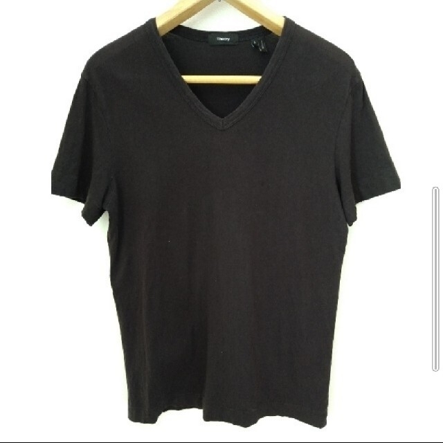 theory(セオリー)の売却済 セオリー VネックTシャツ 綿100% レディースのトップス(Tシャツ(半袖/袖なし))の商品写真