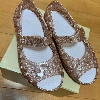 クロックス(crocs)のクロックス　イザベラ　フラワー　フラット　サンダル　c10 17.5cm(サンダル)