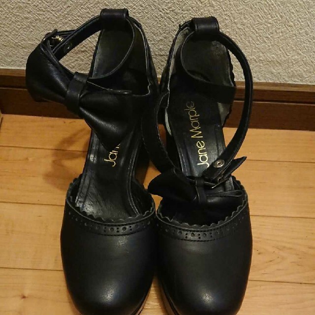 JaneMarple(ジェーンマープル)のリボン厚底シューズ ほぼ未使用 レディースの靴/シューズ(ハイヒール/パンプス)の商品写真