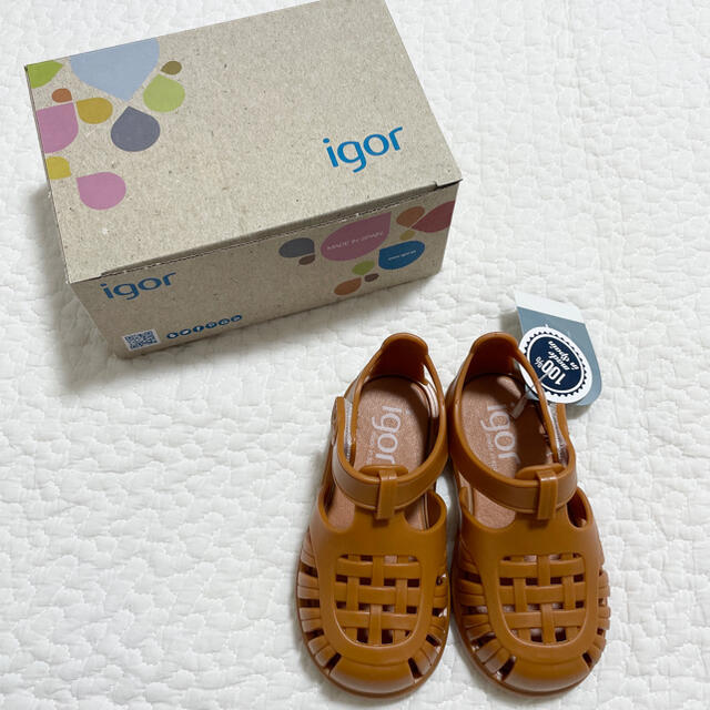 igor イゴール TOBBY VELCRO 22 キャメル 新品未使用