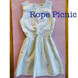 ロペピクニック(Rope' Picnic)のロペピクニック  サッカー生地　ワンピース(ひざ丈ワンピース)