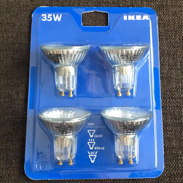 IKEA(イケア)の【新品　未開封】IKEA 電球　35W  110V インテリア/住まい/日用品のライト/照明/LED(蛍光灯/電球)の商品写真