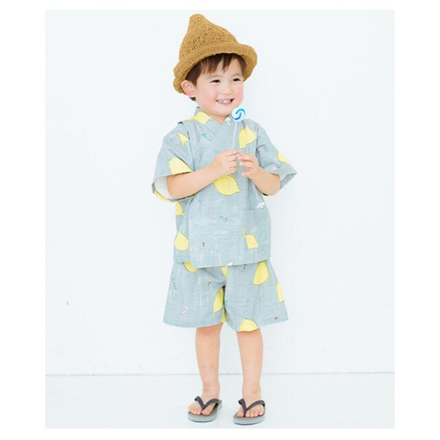 FELISSIMO(フェリシモ)の【値下げ】subikiawa 甚平 キッズ/ベビー/マタニティのキッズ服男の子用(90cm~)(甚平/浴衣)の商品写真