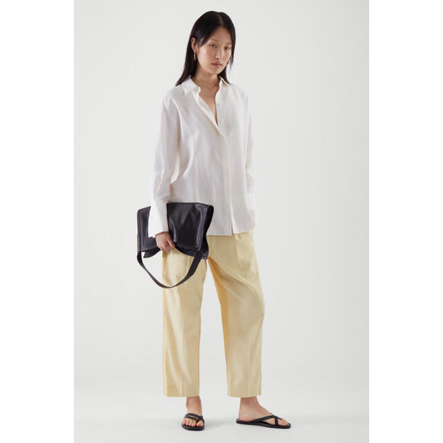 cos  STRAIGHT CONTRAST PANEL TROUSERS