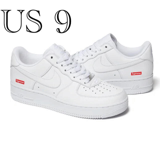 Supreme(シュプリーム)のsupreme nike air force1 エアフォース　ホワイトus9 メンズの靴/シューズ(スニーカー)の商品写真