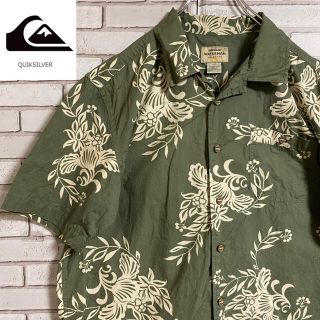 クイックシルバー(QUIKSILVER)の90s 古着 クイックシルバー アロハシャツ 柄シャツ ビッグシルエット(シャツ)