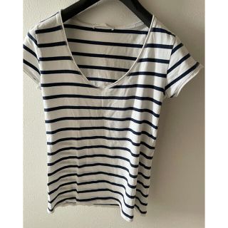 ザラ(ZARA)のZara ボーダーTシャツ　Lサイズ(Tシャツ(半袖/袖なし))