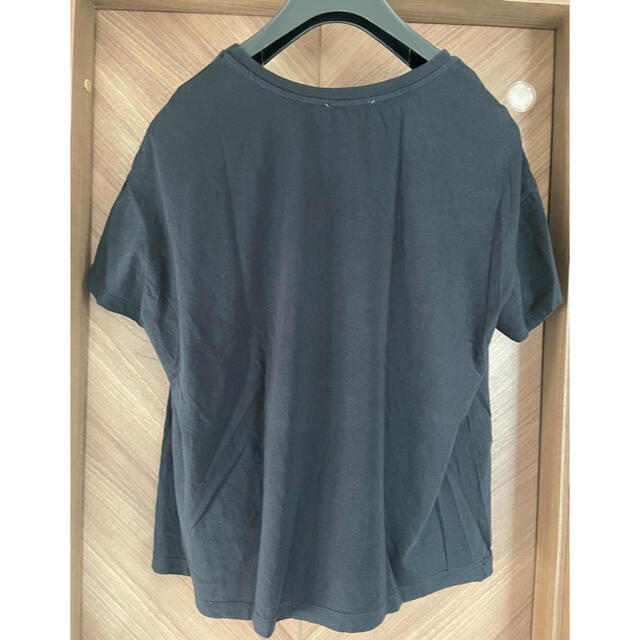 ZARA(ザラ)のZara プリントTシャツ　黒　Mサイズ レディースのトップス(Tシャツ(半袖/袖なし))の商品写真