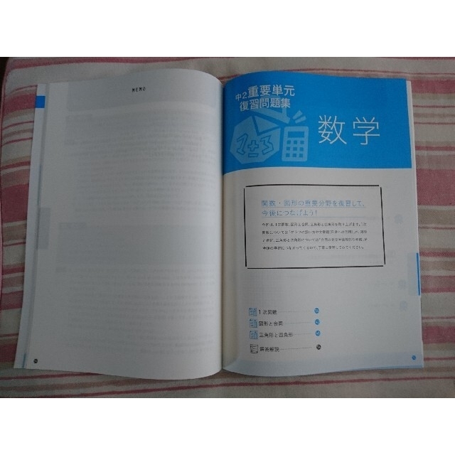 中学二年生 復習問題集&夏ドリル+実技4教科 エンタメ/ホビーの本(語学/参考書)の商品写真