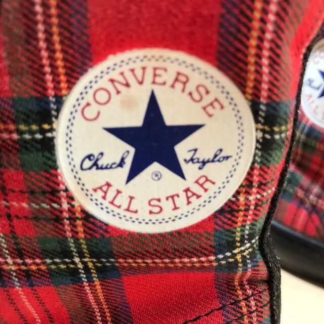 CONVERSE(コンバース)のお値下！　コンバース　オールスター　ハイカットスニーカー　チェック　19cm キッズ/ベビー/マタニティのキッズ靴/シューズ(15cm~)(スニーカー)の商品写真