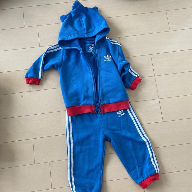 adidas(アディダス)のadidas アディダスオリジナルス　ベビースウェットset 18ヶ月☆ キッズ/ベビー/マタニティのキッズ服男の子用(90cm~)(その他)の商品写真