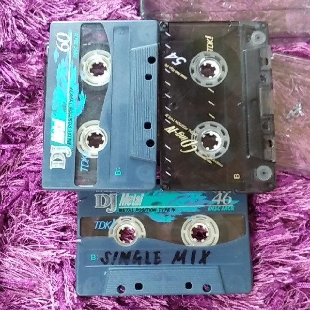 3本セット　TDK　録音済み カセットテープ メタル　爪あり