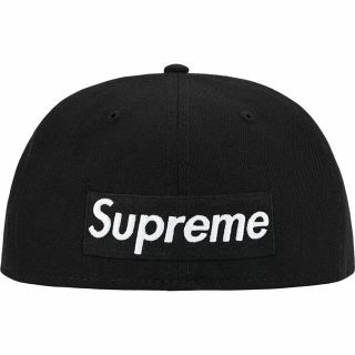 シュプリーム(Supreme)のsupreme newera reverse box logo 7 3/8 黒(キャップ)