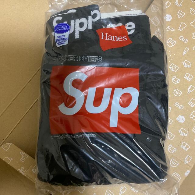 Supreme(シュプリーム)のSupreme/Hanes Boxer Briefs ボクサーブリーフ 黒M2枚 メンズのアンダーウェア(ボクサーパンツ)の商品写真