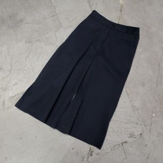 エムエスジイエム(MSGM)のMSGM エムエスジーエム クロップド パンツ ガウチョパンツ ネイビー(クロップドパンツ)