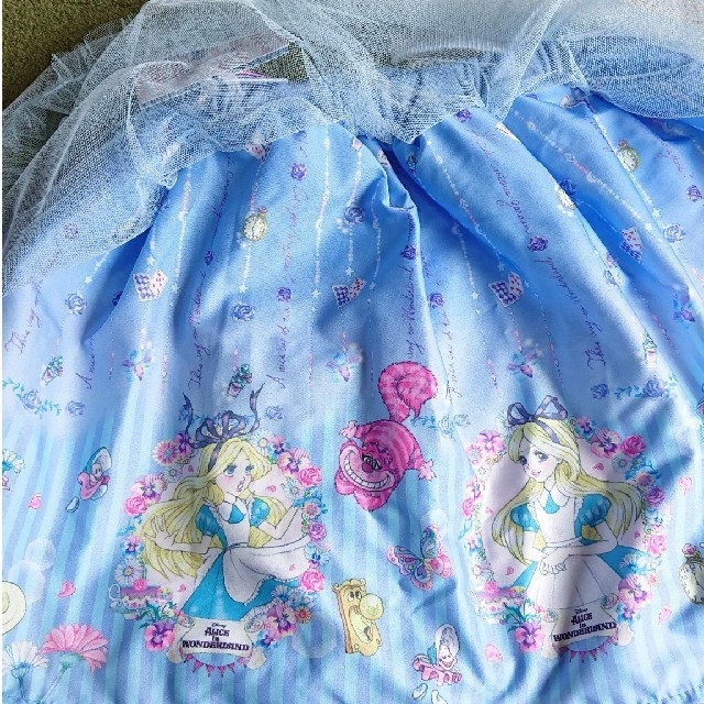 Disney(ディズニー)のアリス フリルスカート ディズニー アリスプリントスカート size100 キッズ/ベビー/マタニティのキッズ服女の子用(90cm~)(スカート)の商品写真