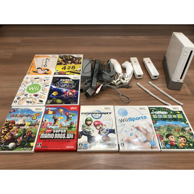 Wii 本体一式　＋　ソフト９本