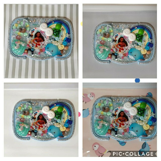 おしりふき フタ ハンドメイド デコ ウェットティッシュケース 用 海 カメ