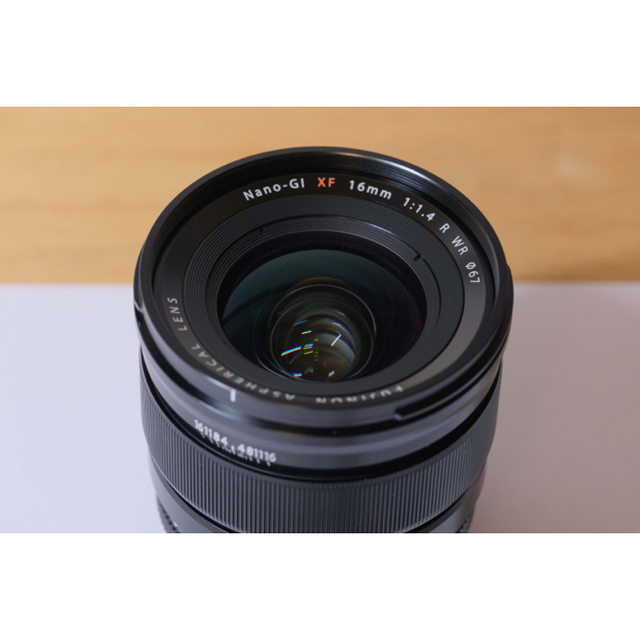 メカニカル FUJIFILM XF 16mm F1.4 R WR 純正角型フード付き