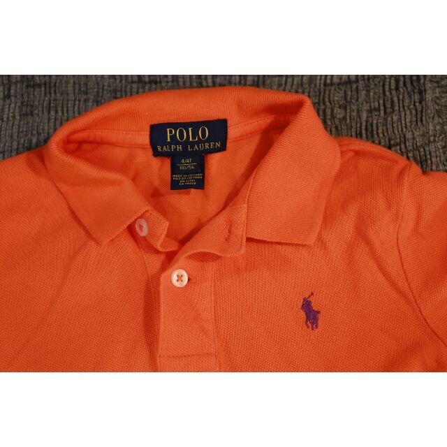 POLO RALPH LAUREN(ポロラルフローレン)のPOLO Ralph Lauren■半袖ポロシャツ☆美品★オレンジ♪4T☆110 キッズ/ベビー/マタニティのキッズ服男の子用(90cm~)(Tシャツ/カットソー)の商品写真