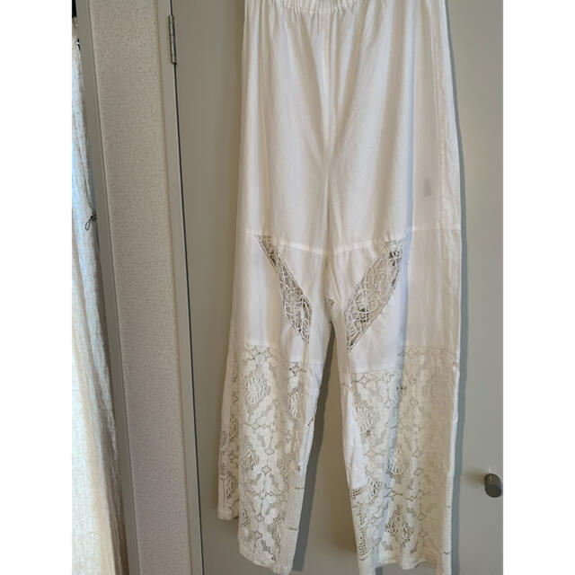 MALION vintage レース リブ パンツ | gulatilaw.com