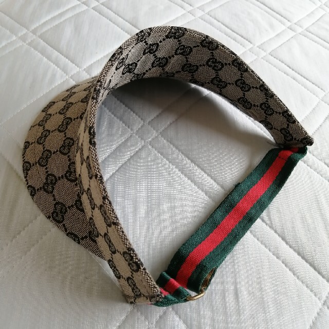 サンバイザー　gucci柄　 メンズの帽子(サンバイザー)の商品写真