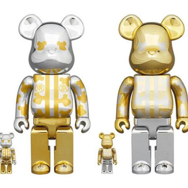 【2箱セット 新品未開封 即発送】be@rbrick はっぴ東京 金 銀 メッキ