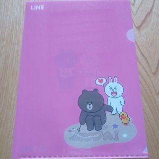 LINE ブラウン コニー クリアファイル★未使用★レア★(クリアファイル)