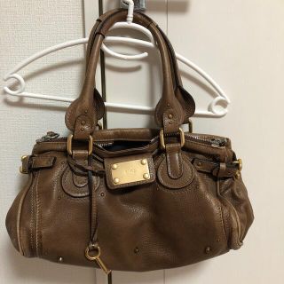 クロエ(Chloe)の美品！クロエ レザー パディントン トート ハンドバッグ ブラウン(ハンドバッグ)