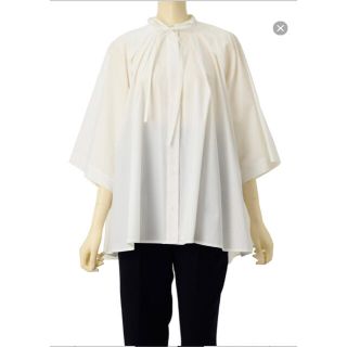 machatt リボン　ブラウス　新品 早い者勝ち】 machatt オーバーカラーブラウス リボン ラッフル