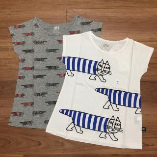 ユニクロ(UNIQLO)のatom8様専用　ユニクロリサラーソン100センチ　2枚セット(Tシャツ/カットソー)