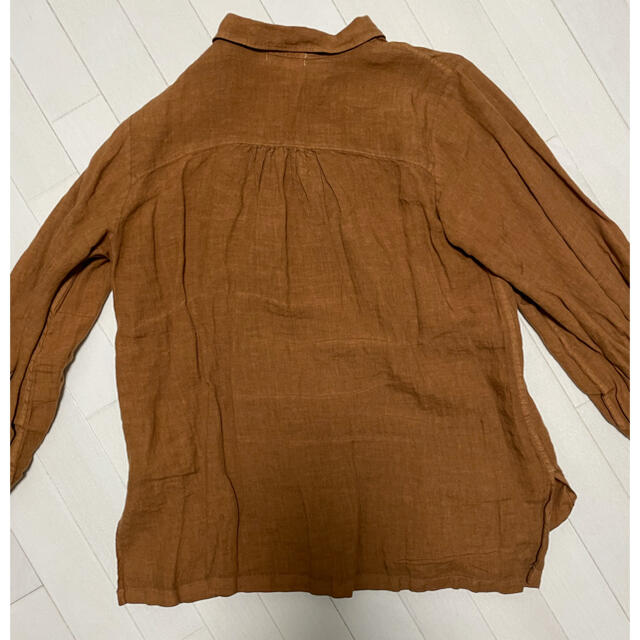 koloni ベルギーリネンヘンリーシャツ　美品 レディースのトップス(シャツ/ブラウス(長袖/七分))の商品写真