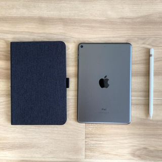 アイパッド(iPad)のiPad mini5 64GBスペースグレイ/Apple pencilセット(タブレット)