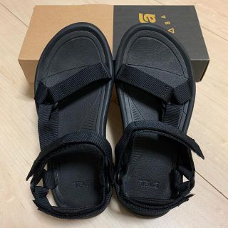 テバ(Teva)のTEVA  BLACK  レディース  サイズ8/25.0(サンダル)