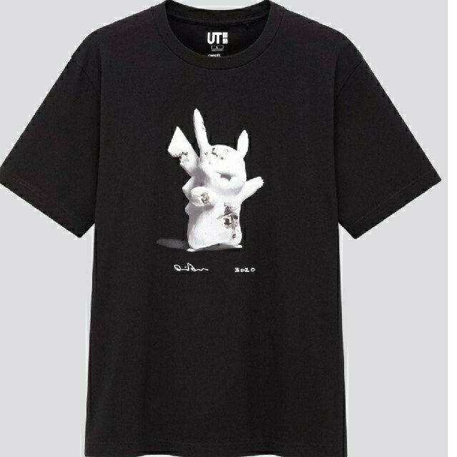 UNIQLO(ユニクロ)の□12月限定□UNIQLO ポケットモンスターTee ダニエル・アーシャム黒Ｍ メンズのトップス(Tシャツ/カットソー(半袖/袖なし))の商品写真