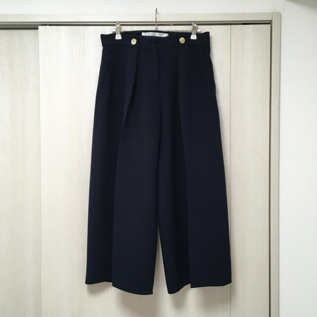 Victoria Beckham(ヴィクトリアベッカム)のVICTORIA VICTORIA BECkHAM ワイドパンツ NAVY レディースのパンツ(キュロット)の商品写真