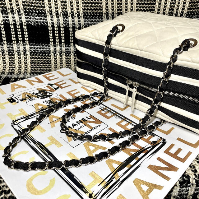 CHANEL(シャネル)の美品★レア☆CHANEL クルーズライン　マトラッセ★チェーンボストンバッグ レディースのバッグ(ショルダーバッグ)の商品写真