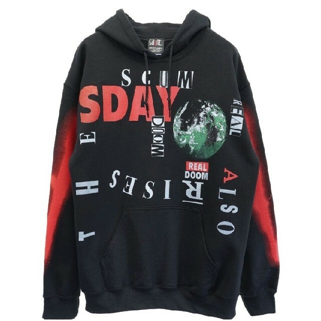 SAINT MICHAEL CALI HOODIE 黒 XL 東京 オリンピック メンズのトップス(パーカー)の商品写真