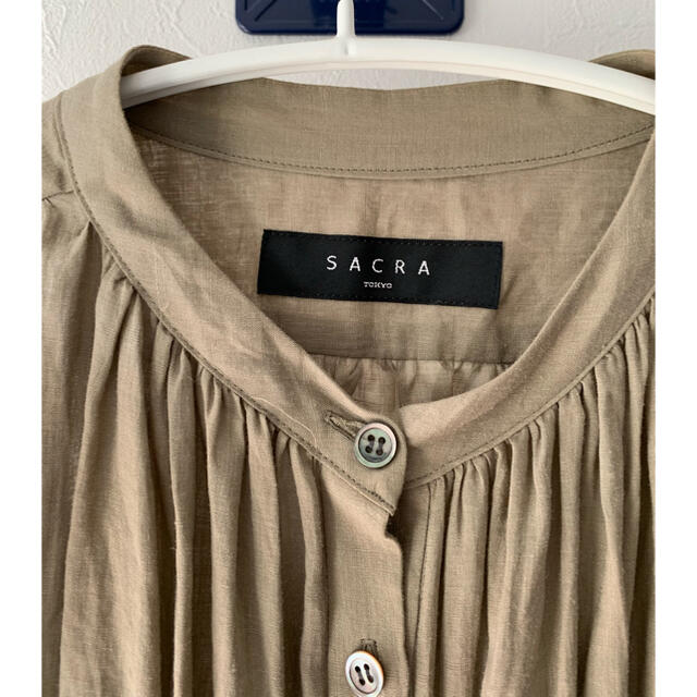 SACRA(サクラ)のSACRA  サクラ  FINE RAMIE ワンピース レディースのワンピース(ひざ丈ワンピース)の商品写真