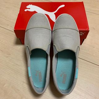 プーマ(PUMA)のPUMA  レディース  スリッポン  グレー  25cm(スニーカー)