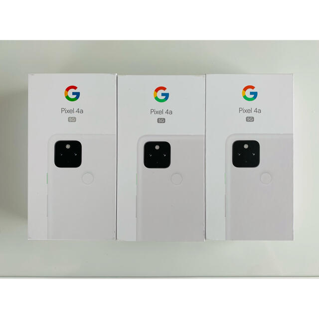 春のコレクション Google Pixel4a 5G 128GB ホワイト3台